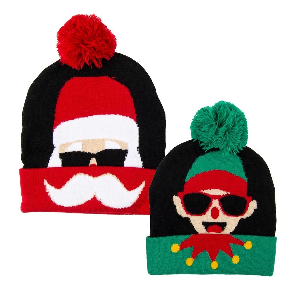 Wembley NWT Christmas "Dad and Me" Santa & Elf Hat Set